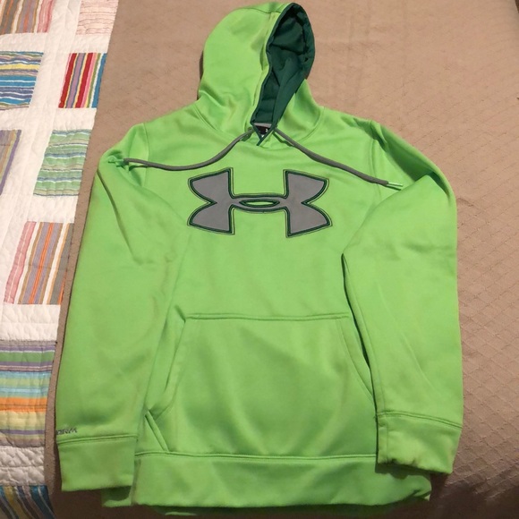 under armour hoodie lime green